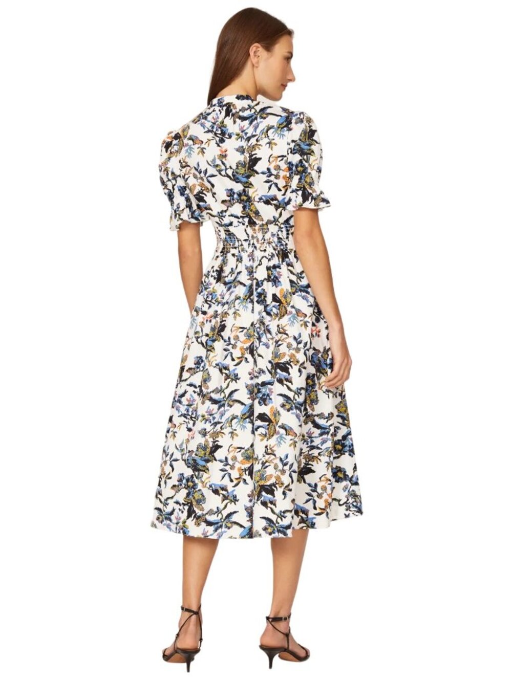 Diane von Furstenberg Floral Erica Dress in Fauna Toile Womens Aline fit and - Picture 15 of 16
